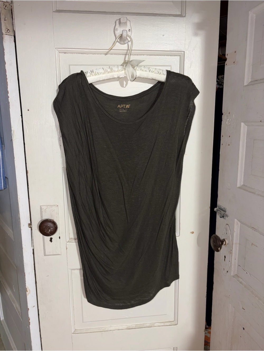 Apt. 9 Olive Sleeveless Draped Tunic